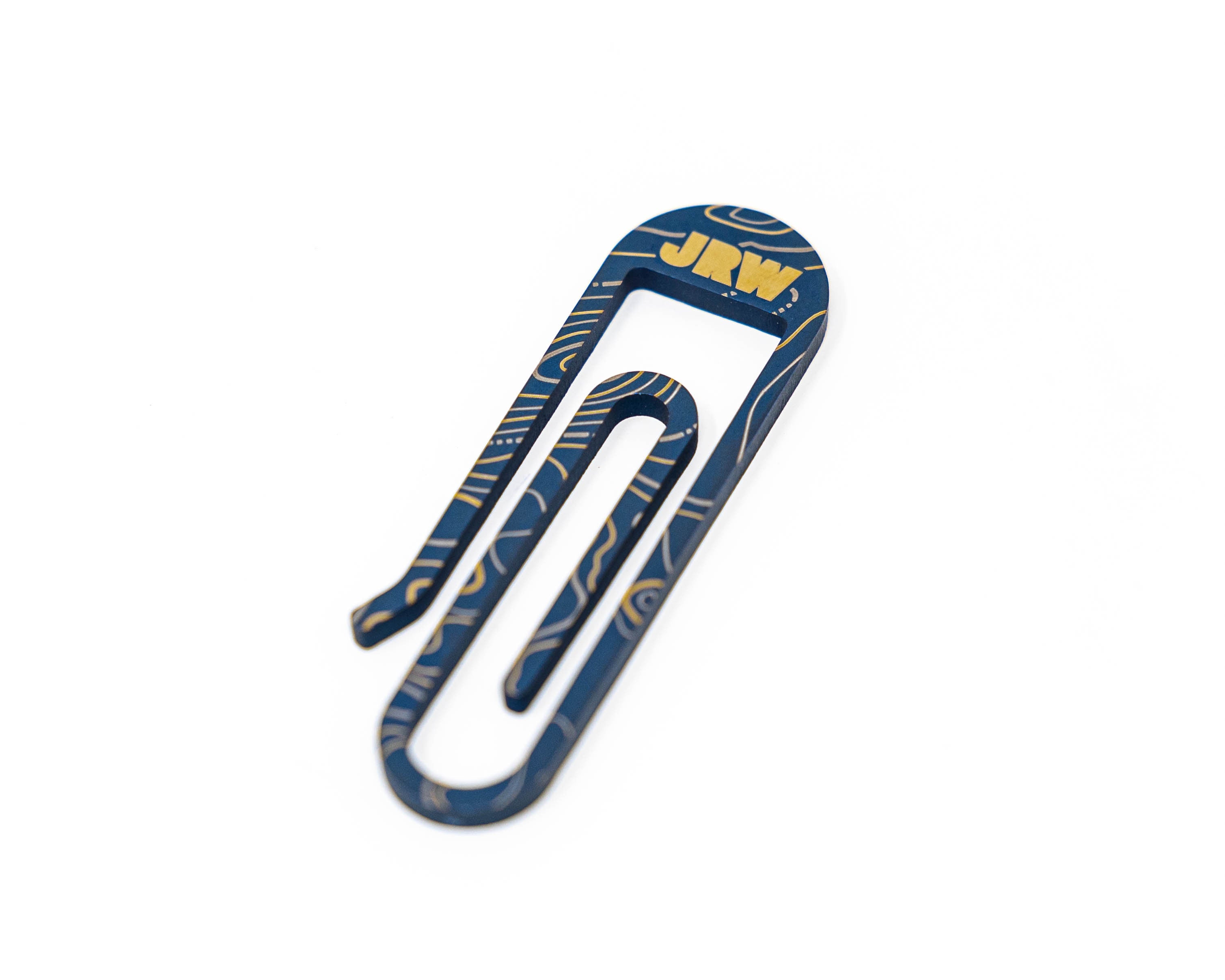 Carry Commission x JRW Gear Topo Tough Clip – Titanium & Brass Key Clip