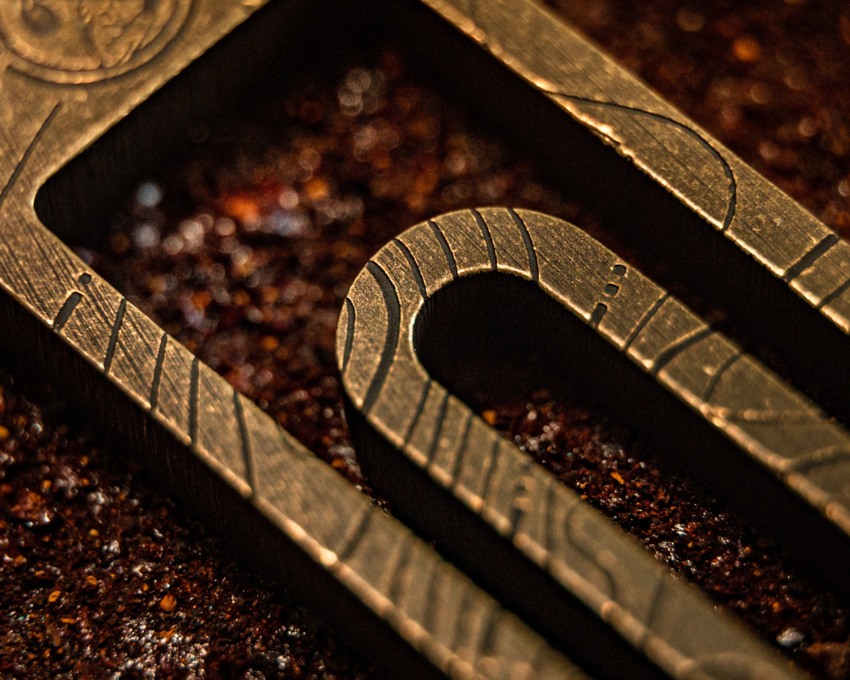 Carry Commission x JRW Gear Topo Tough Clip – Titanium & Brass Key Clip