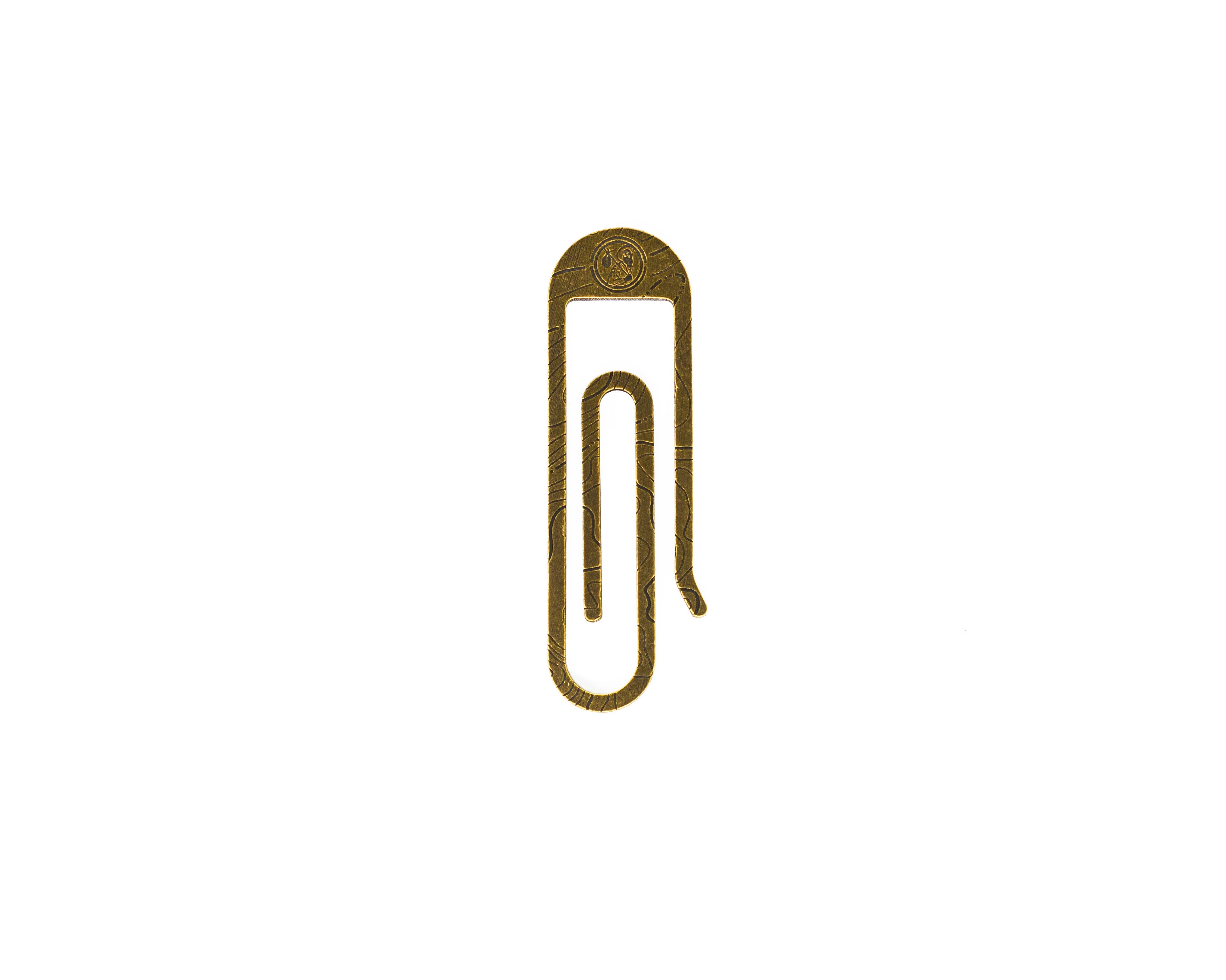 Carry Commission x JRW Gear Topo Tough Clip – Titanium & Brass Key Clip