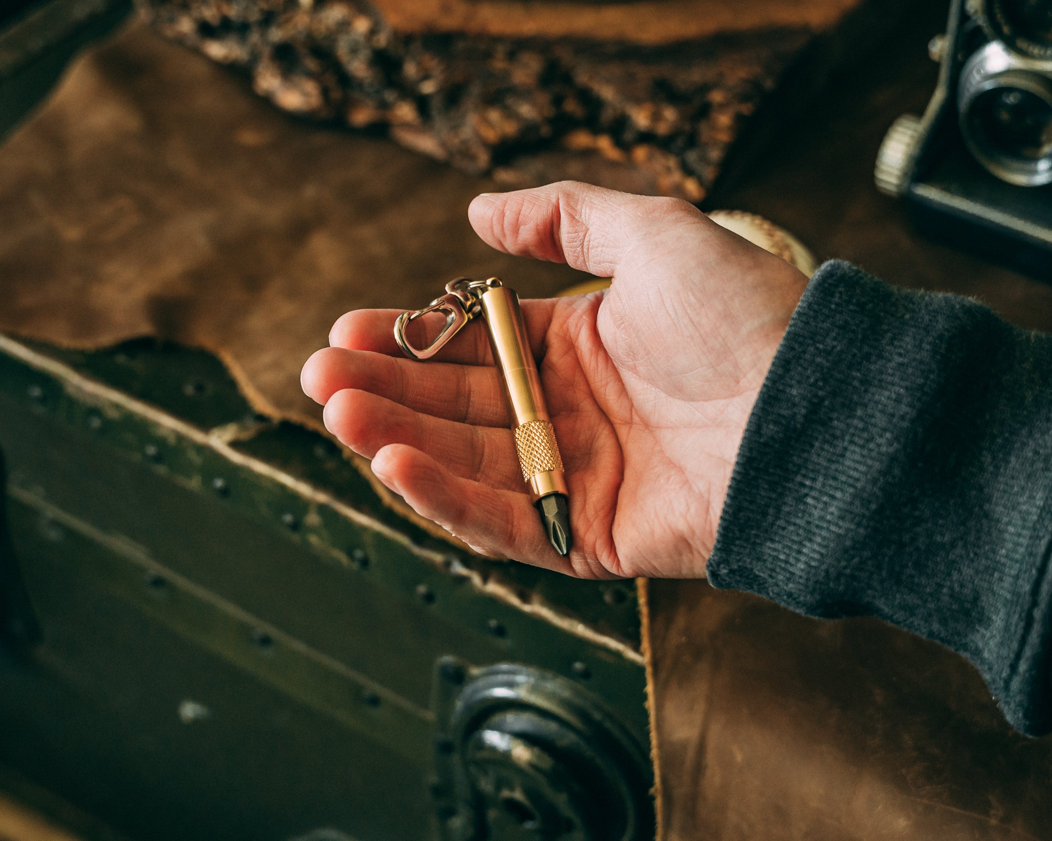 Brass Screwdriver Keychain