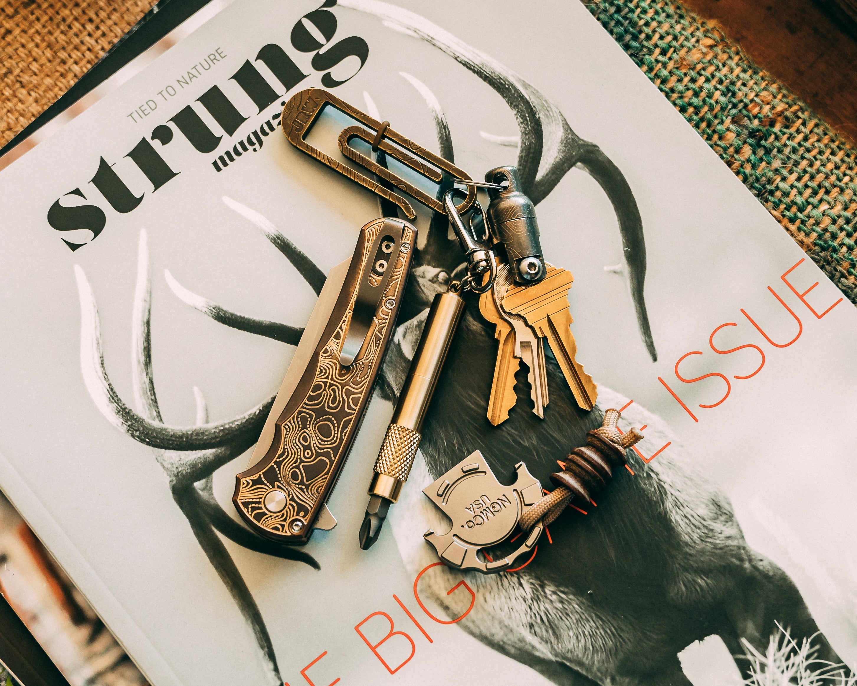 Brass Screwdriver Keychain