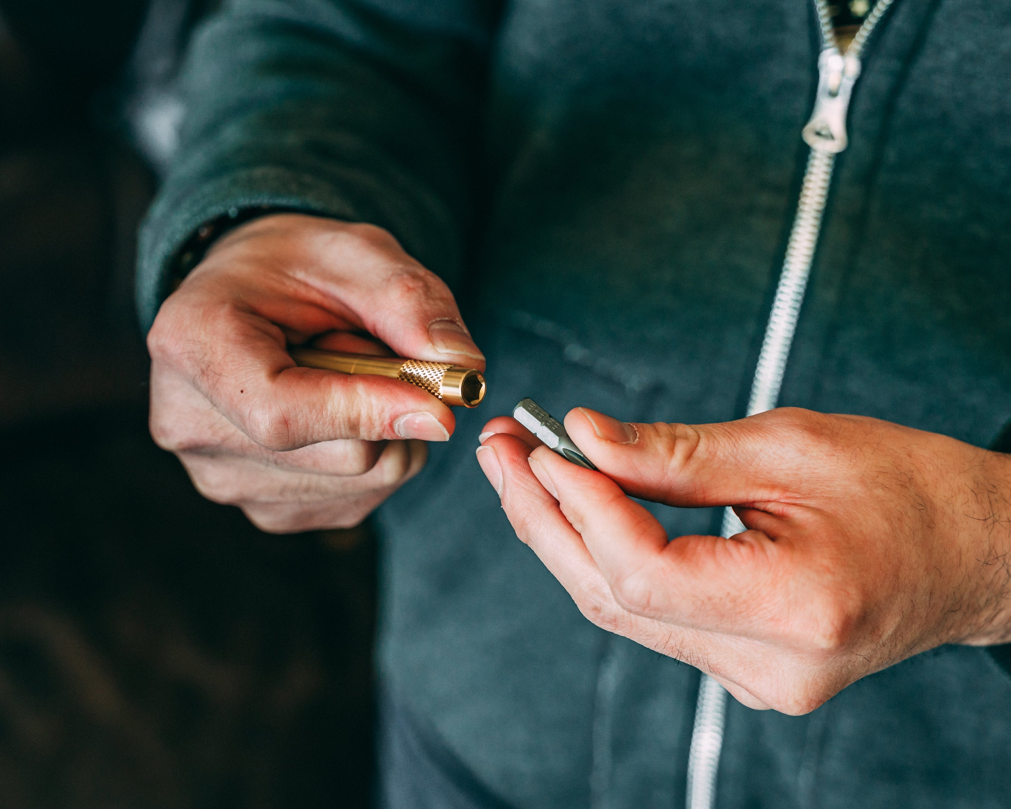 Brass Screwdriver Keychain
