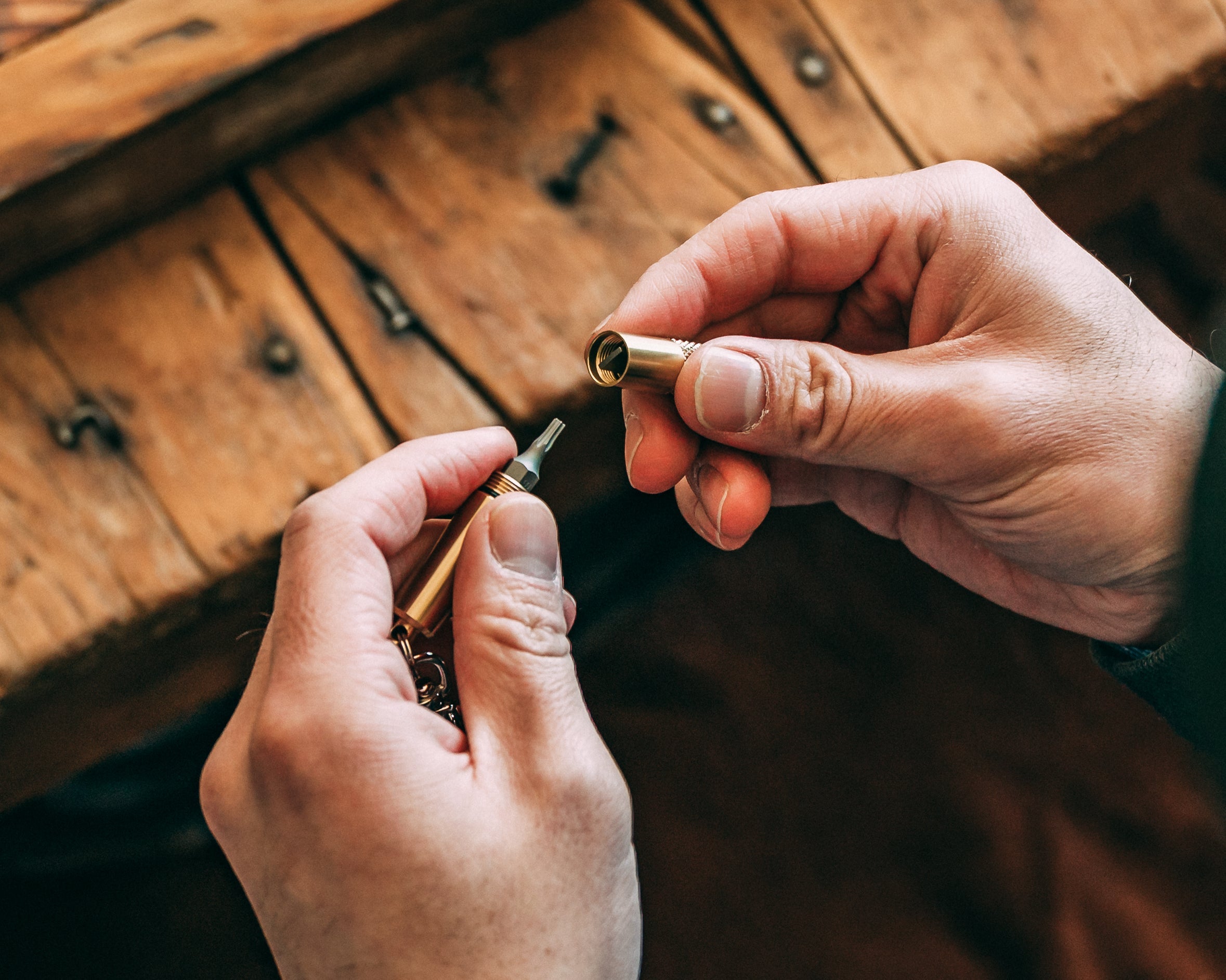 Brass Screwdriver Keychain