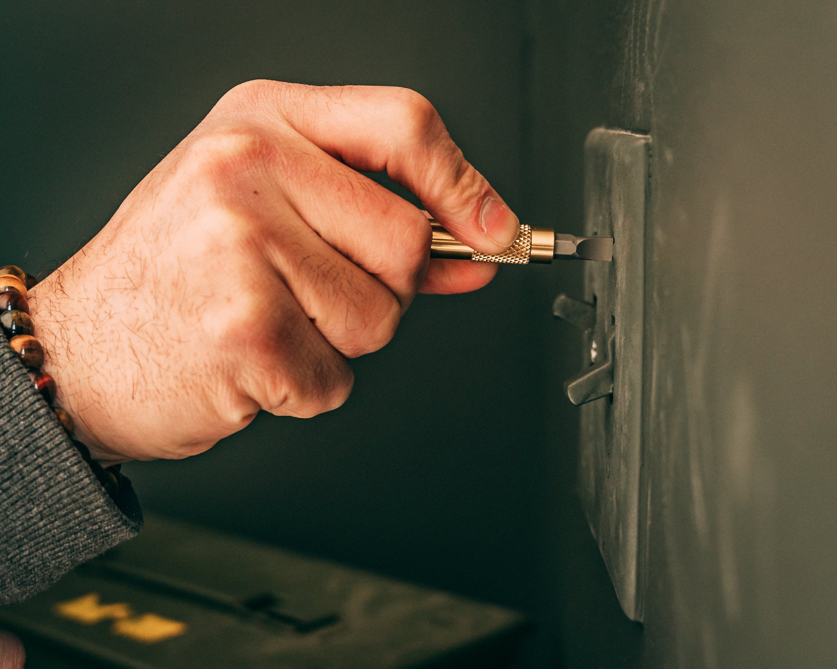 Brass Screwdriver Keychain