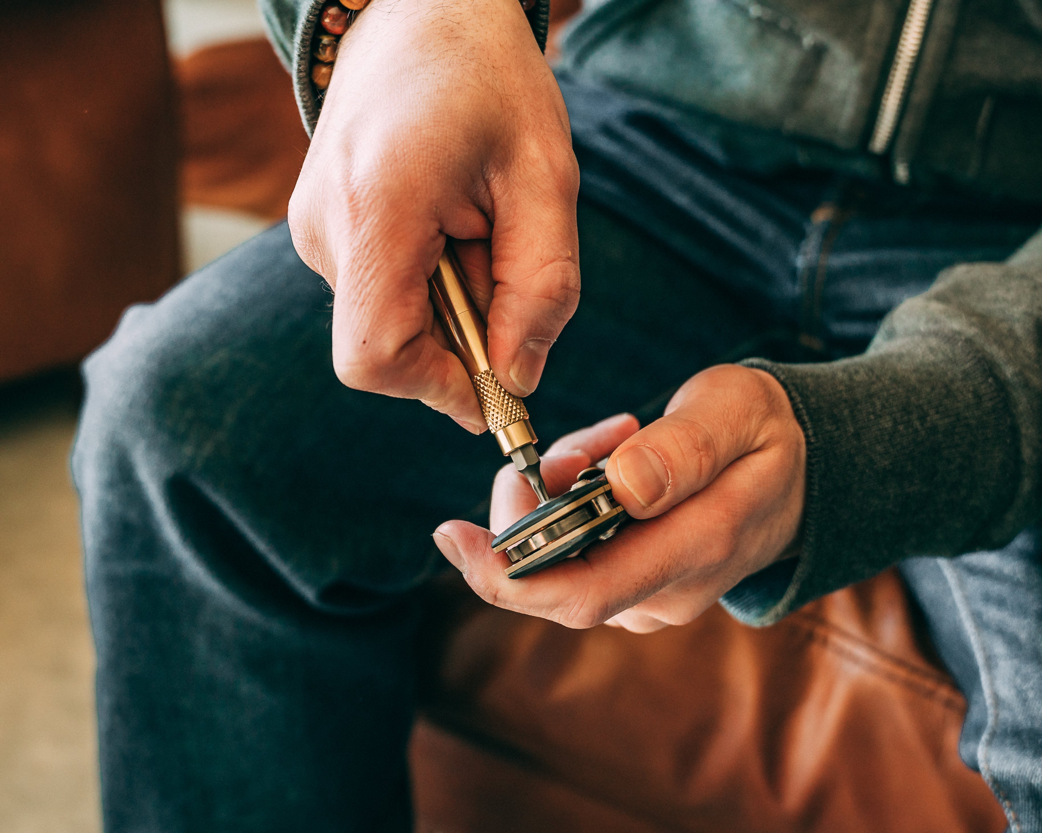 Brass Screwdriver Keychain