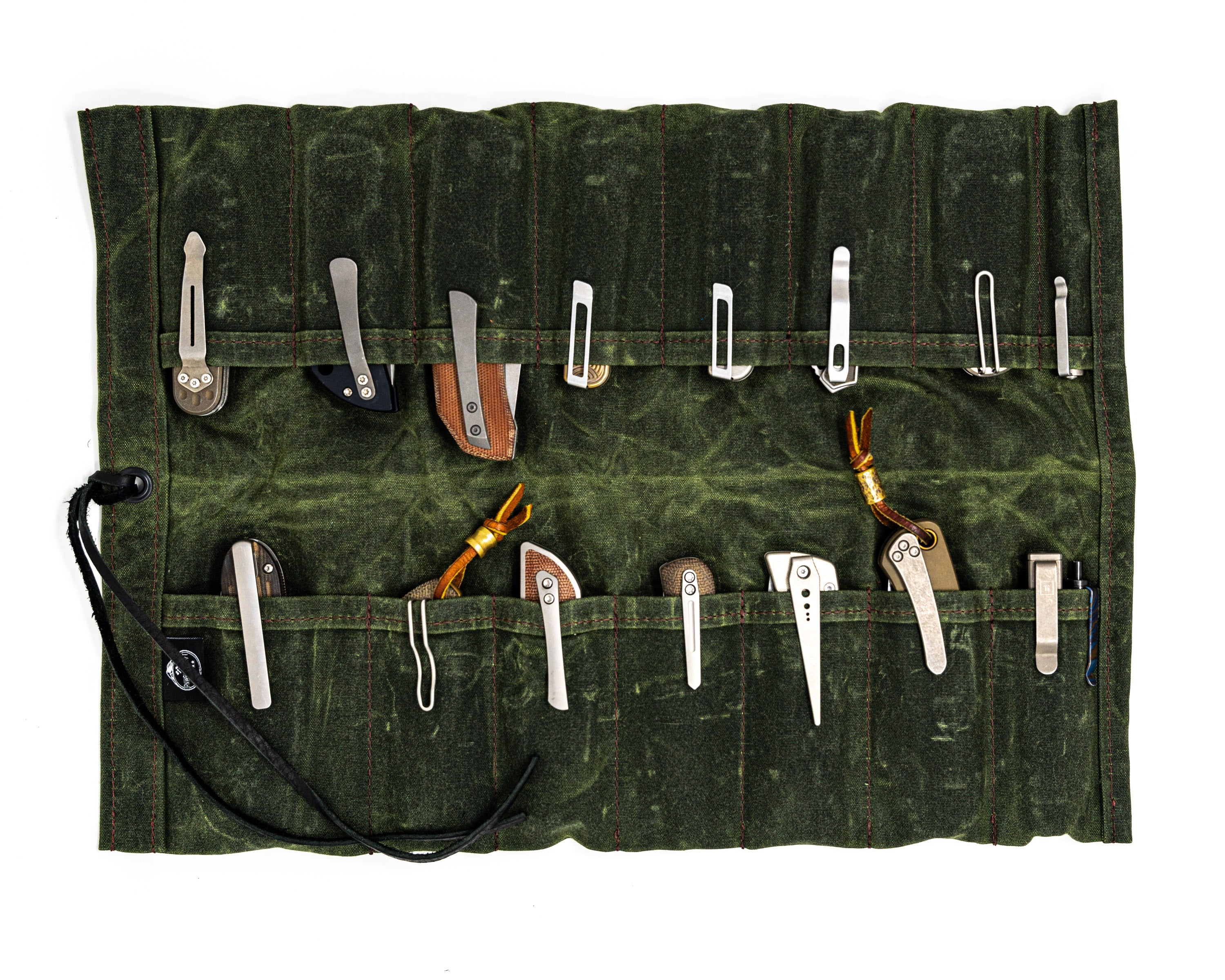 Maple Waxed Canvas Knife Roll