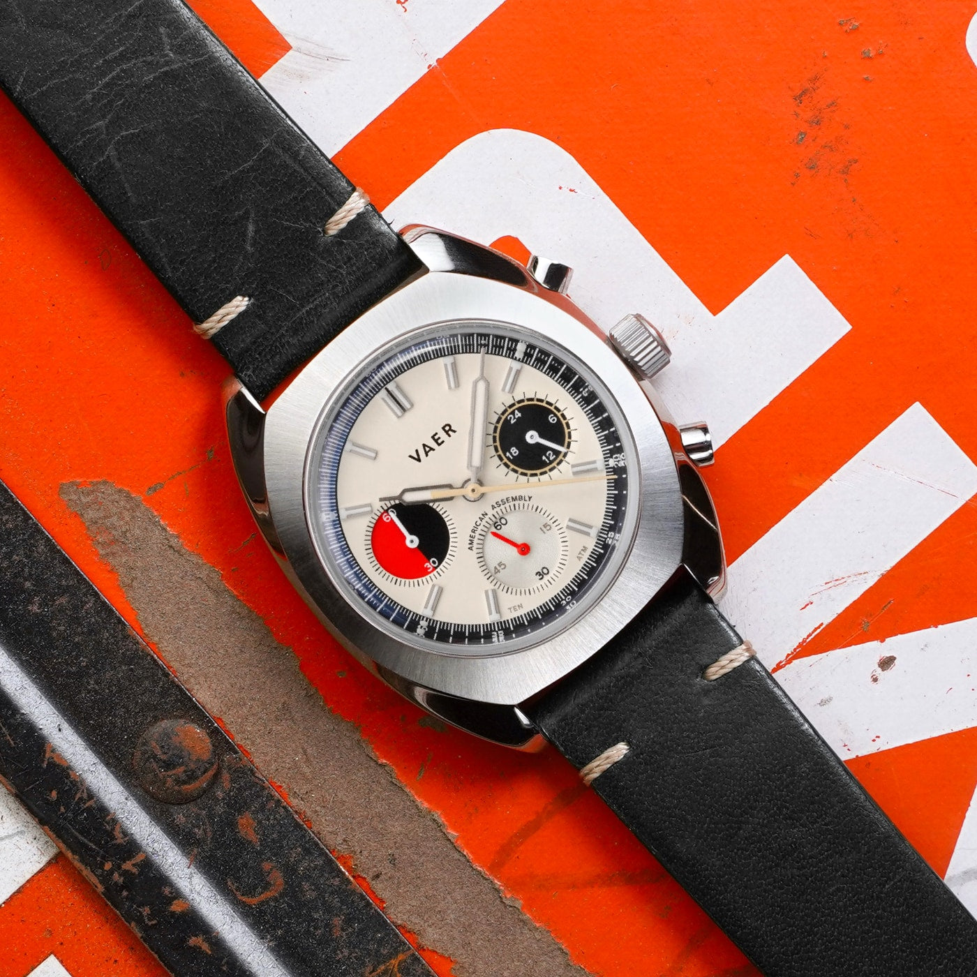 R1 USA Racing Chronograph - Cream 38mm