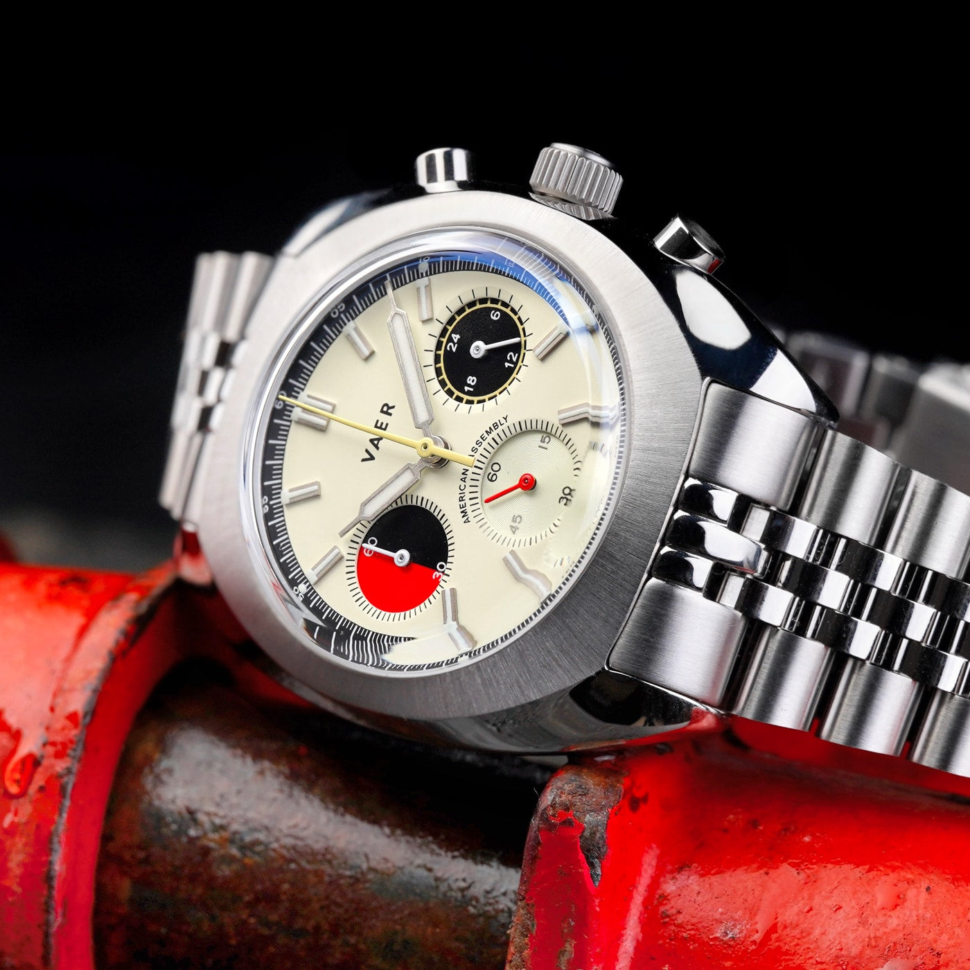 R1 USA Racing Chronograph - Cream 38mm