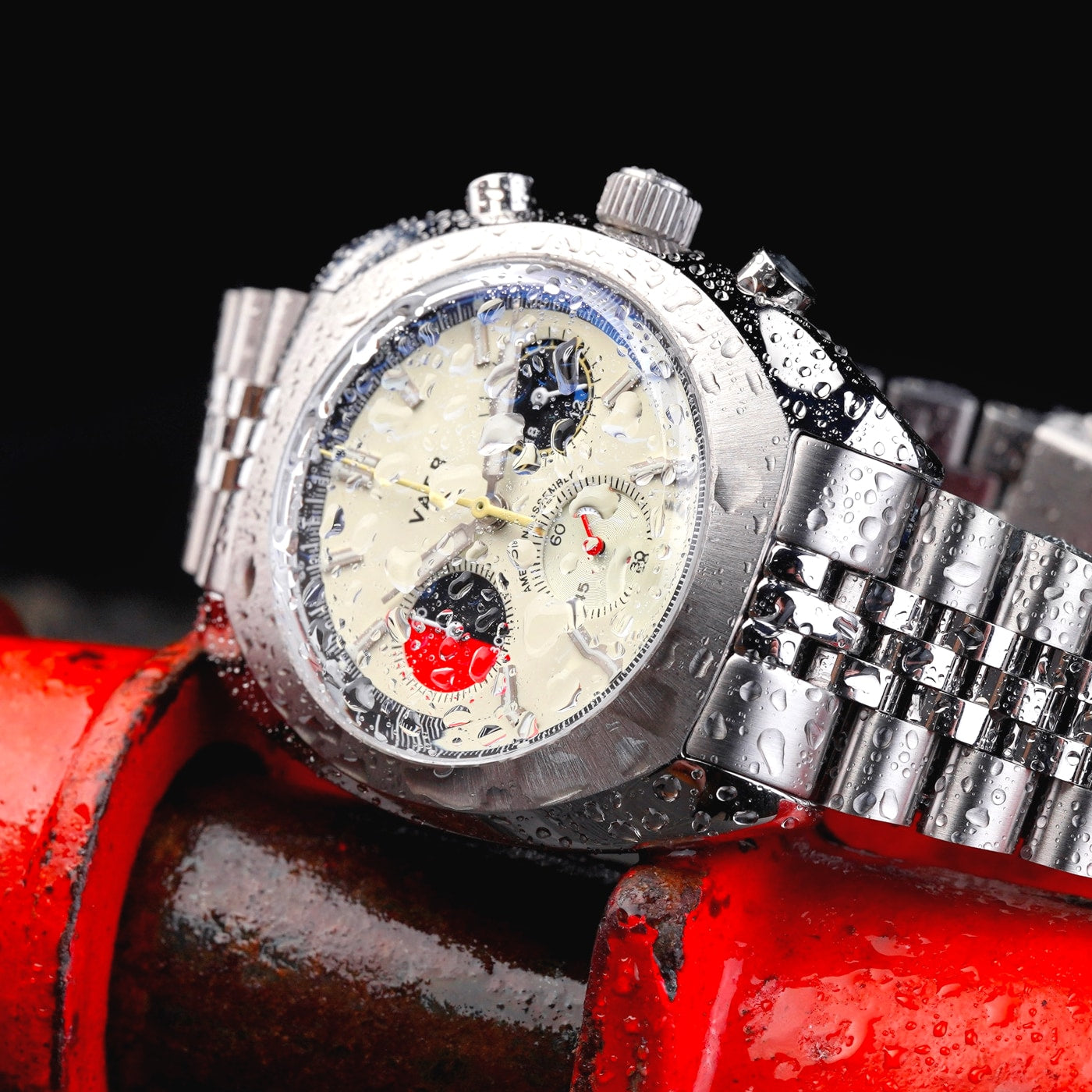 R1 USA Racing Chronograph - Cream 38mm