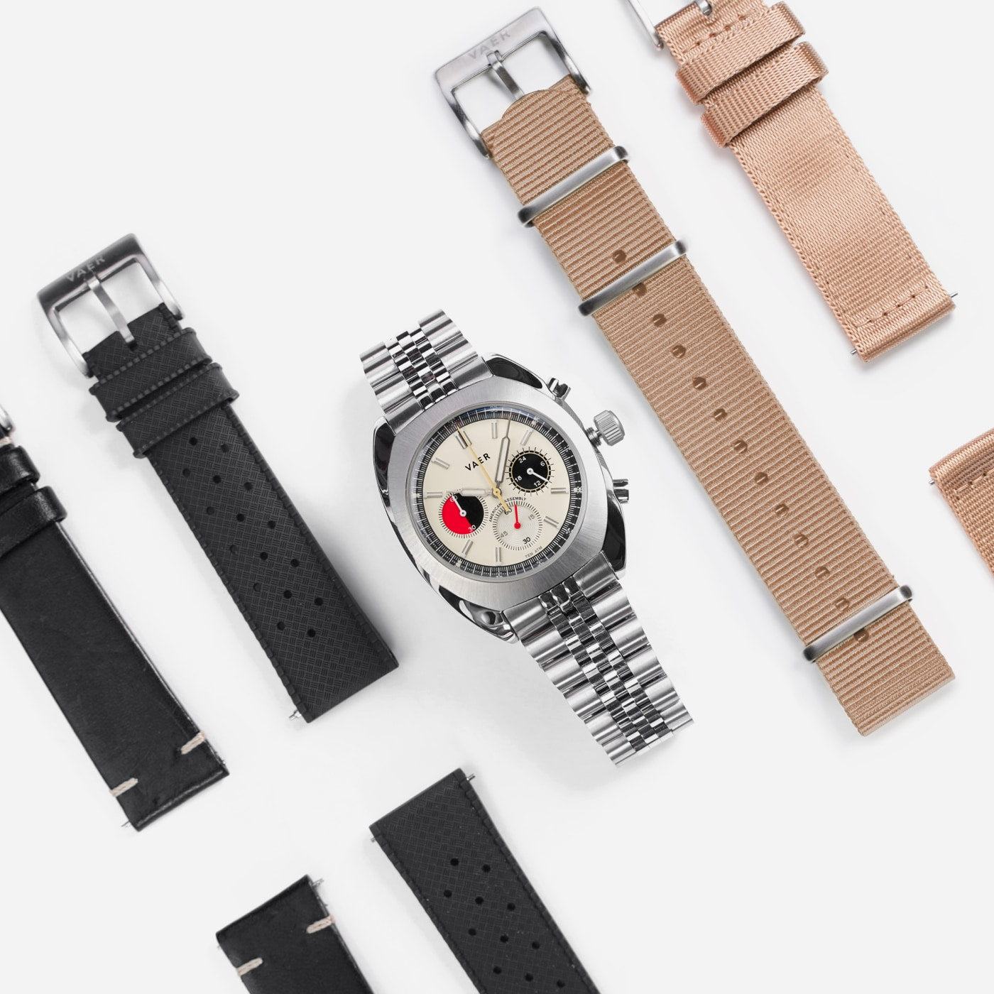 R1 USA Racing Chronograph - Cream 38mm