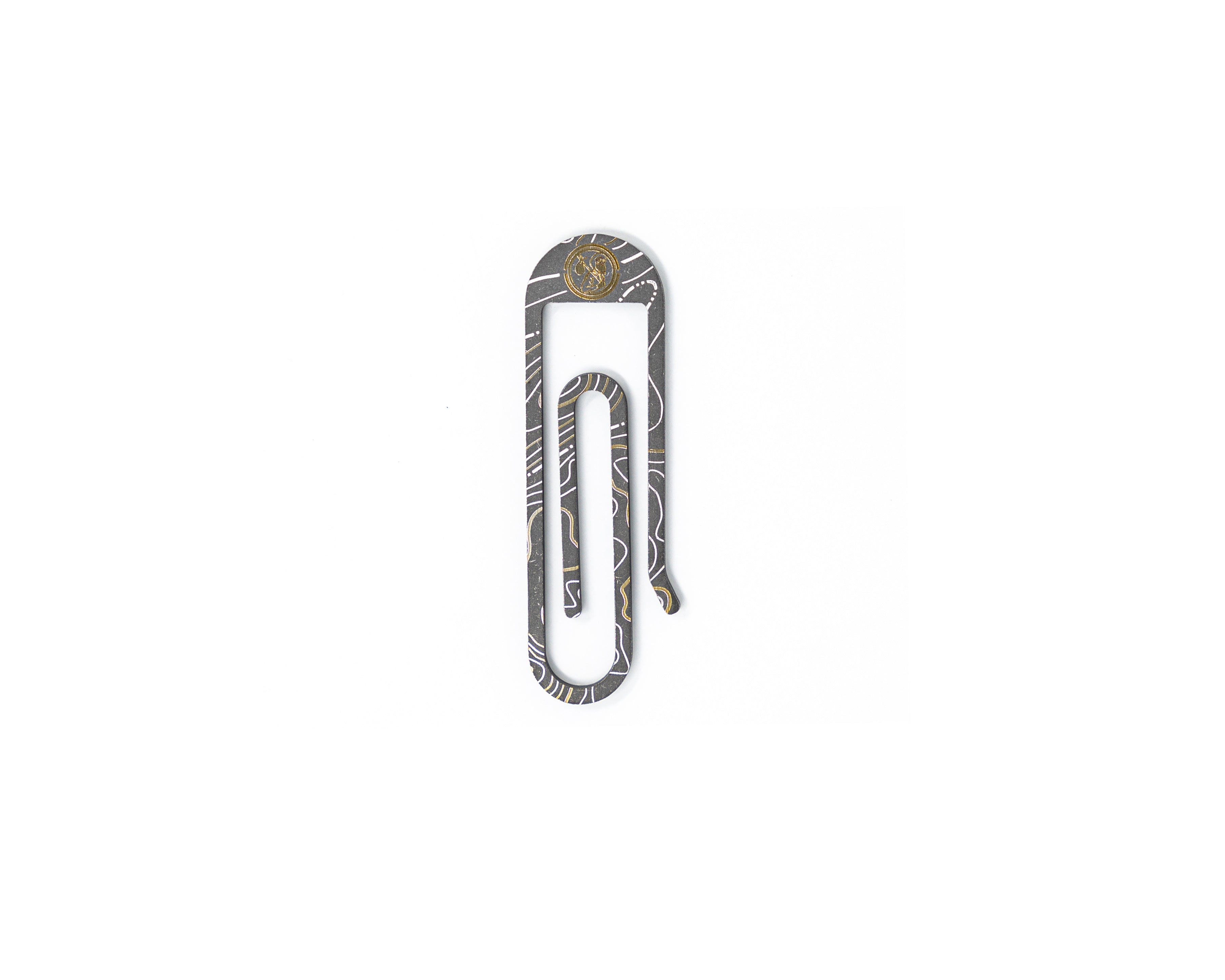 Carry Commission x JRW Gear Topo Tough Clip – Titanium & Brass Key Clip