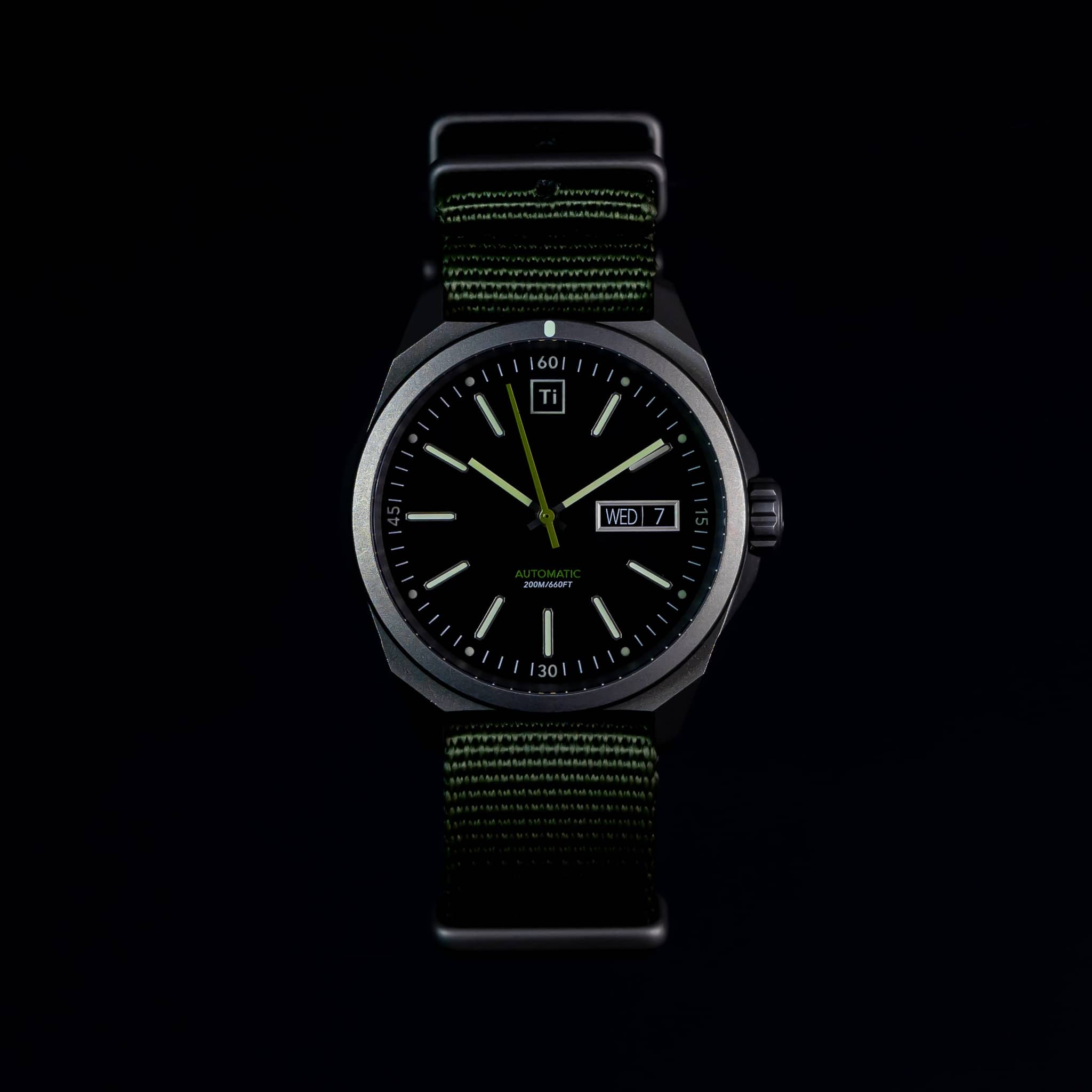 Ti Field Watch / Automatic / Stonewashed