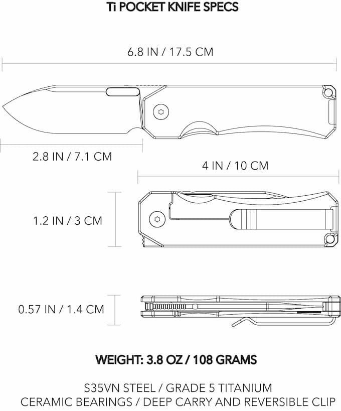 Ti Pocket Knife
