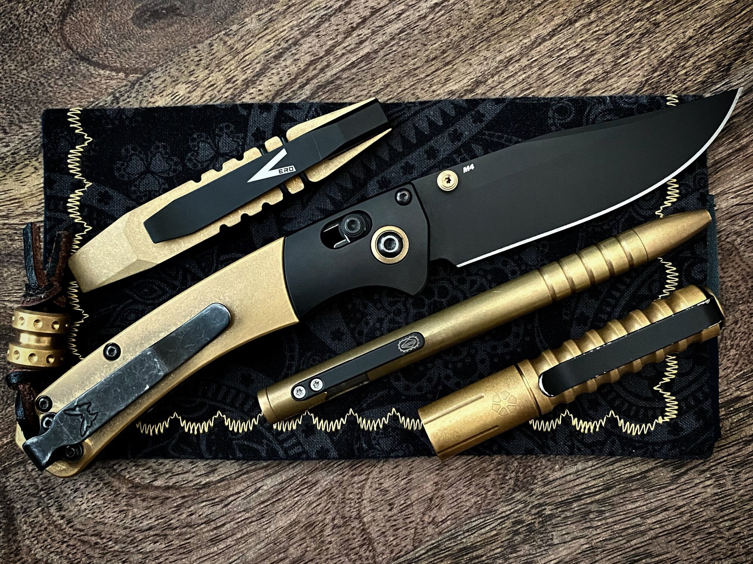 Black and Brass Everyday Carry - Austin Craig (@metal_to_the_core_edc)