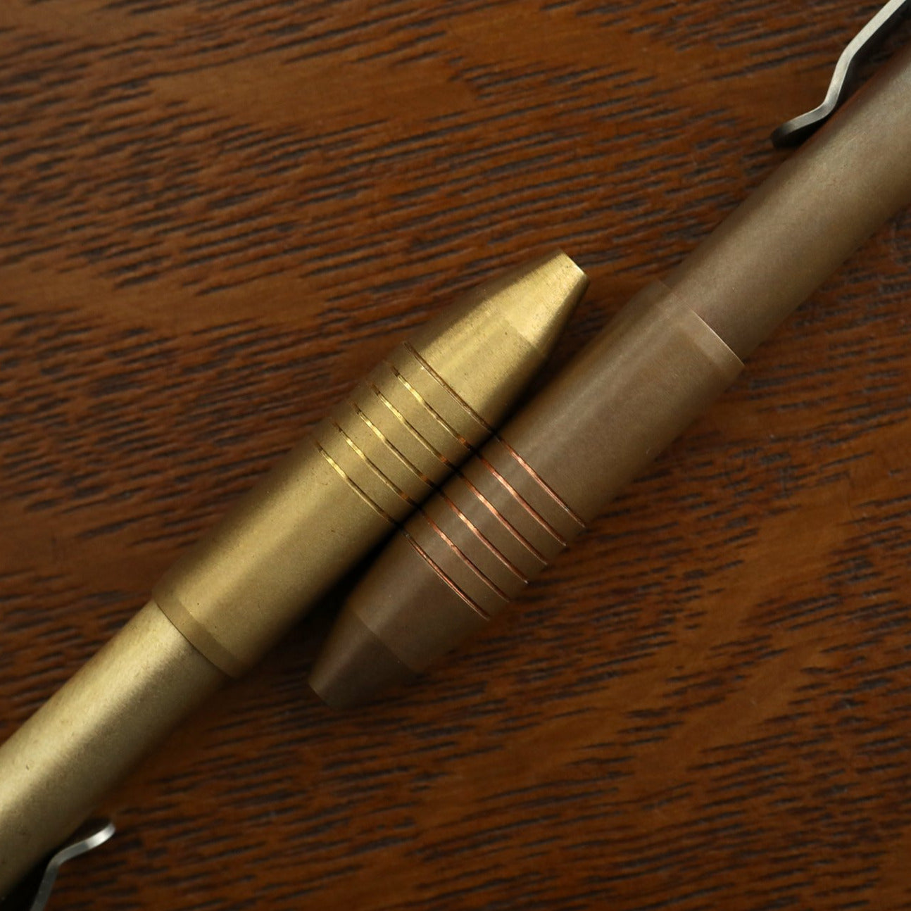 Brass &amp; Copper Click EDC Pen