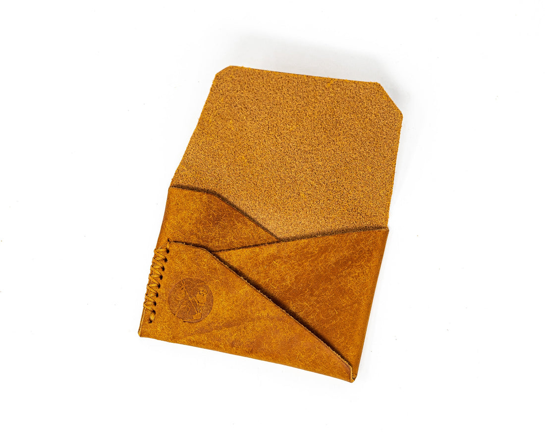 Open Sea Leather Gun Deck Mini — Slim Pueblo Leather EDC Wallet