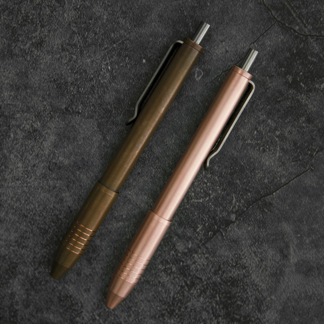 Brass &amp; Copper Click EDC Pen