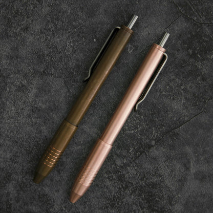 Brass &amp; Copper Click EDC Pen