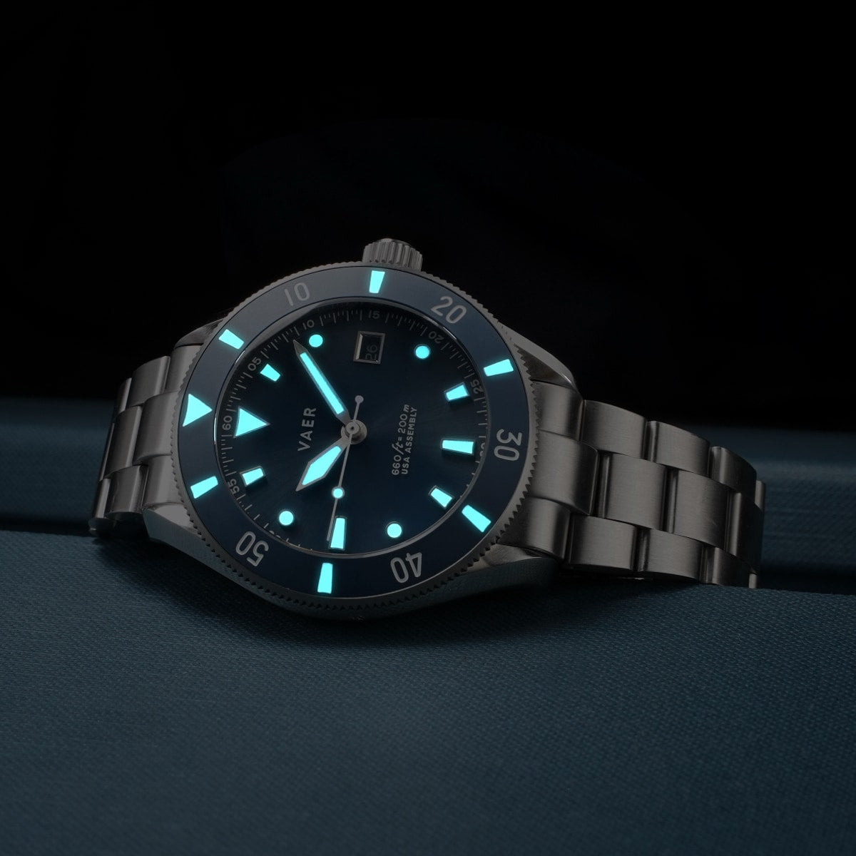 D4 Meridian Navy Matte Solar - 42mm USA