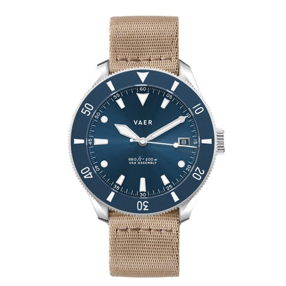 D4 Meridian Navy Matte Solar - 42mm USA