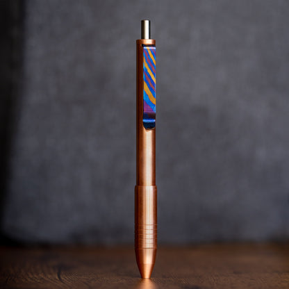 Brass &amp; Copper Click EDC Pen