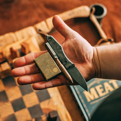 BDEDC Topo Zippo Aged Brass