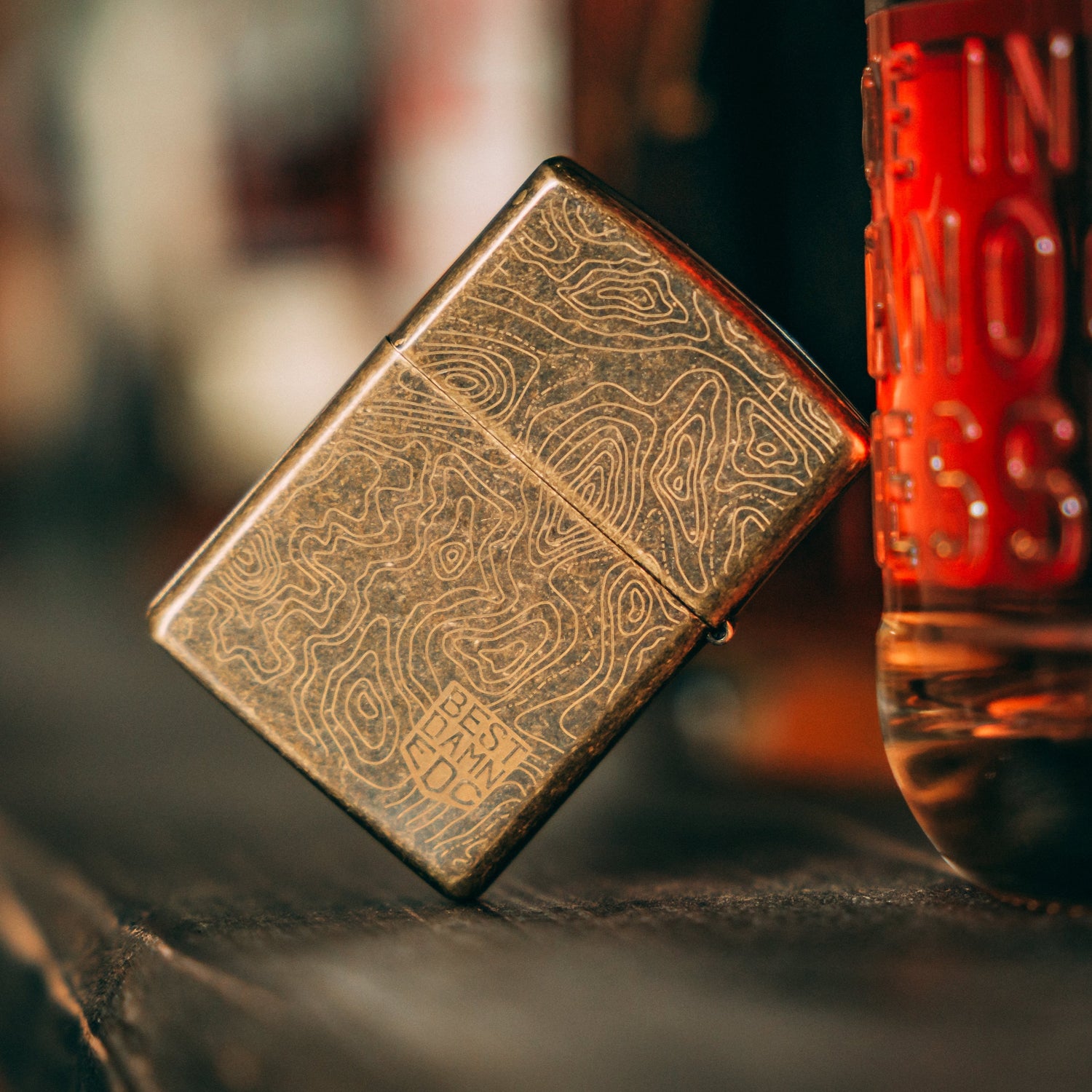 BDEDC Topo Zippo Aged Brass