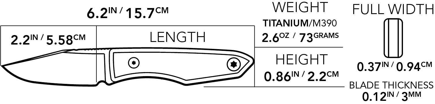 Ti Lookout Fixed Blade