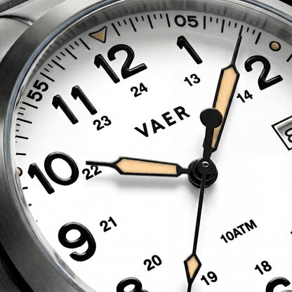 S5 Calendar Field White - 40mm Quartz