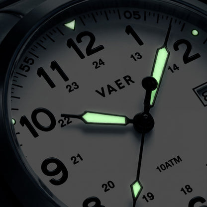 S5 Calendar Field White - 40mm Quartz
