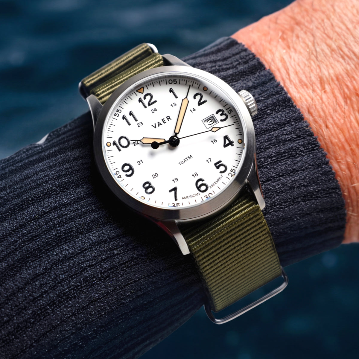 S5 Calendar Field White - 40mm Quartz