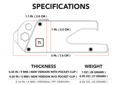 Titanium Pocket Tool Slide