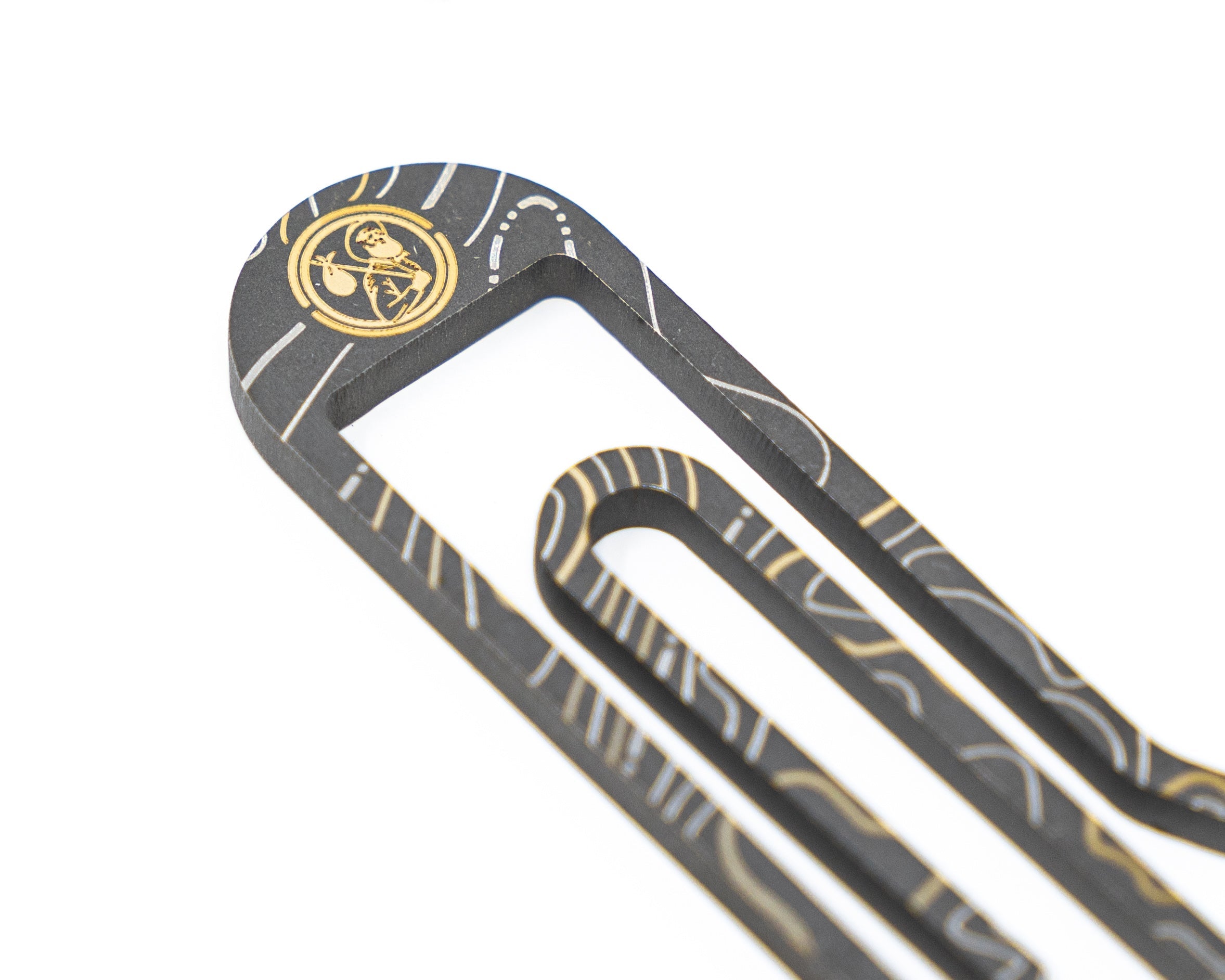 Carry Commission x JRW Gear Topo Tough Clip – Titanium &amp; Brass Key Clip